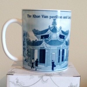 Minh Long Fine Porcelain 4” Tall mug Vietnam Mug